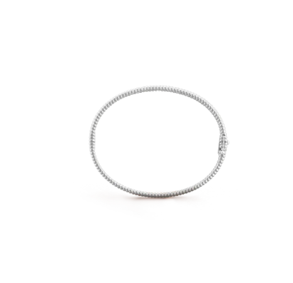 Perlée diamonds bracelet with single row of diamonds, medium model